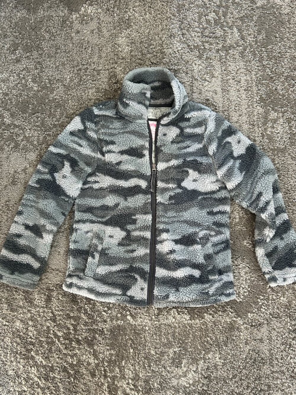 Member's Mark Women's Size Medium Cozy Sherpa Zip Up Jacket with Pockets